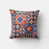 Oriental geometric seamless pattern. Ethnic design クッション (正面)