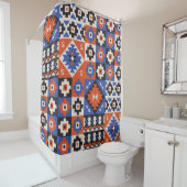 Oriental geometric seamless pattern. Ethnic design シャワーカーテン (インサイチュ)