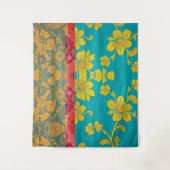 ORIENTAL Green Red Colorful - Tapestry タペストリー (正面)