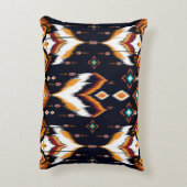 Oriental ikat pattern ethnic seamless pattern trad アクセントクッション (裏面(縦))