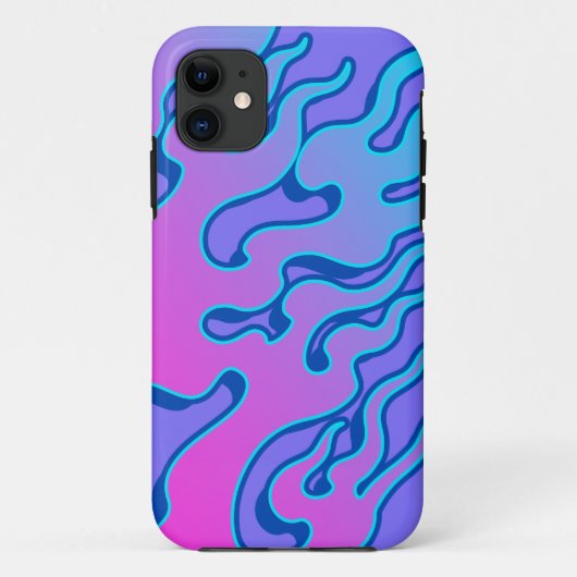 Oriental Japanese Neon Flame  Case-Mate iPhoneケース (裏面)