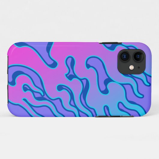Oriental Japanese Neon Flame  Case-Mate iPhoneケース (裏面(横))
