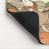 Oriental japanese ukiyo-e scene geishas maiko art マウスパッド (コーナー)