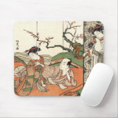 Oriental japanese ukiyo-e scene geishas maiko art マウスパッド (マウス)