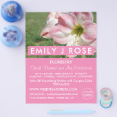 Oriental lilies, Florist, Floristry Advertising チラシ (シングル)