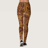 Oriental Ornament - Power Yoga Leggings レギンス (裏面)