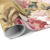 Oriental Peacock Decorative Gift Wrap Paper ラッピングペーパー (ロールコーナー)