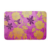 ORIENTAL Pink Golden Pattern - Bath Mat Rug バスマット (正面)