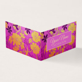 ORIENTAL Pink Golden Pattern - Business Card 名刺