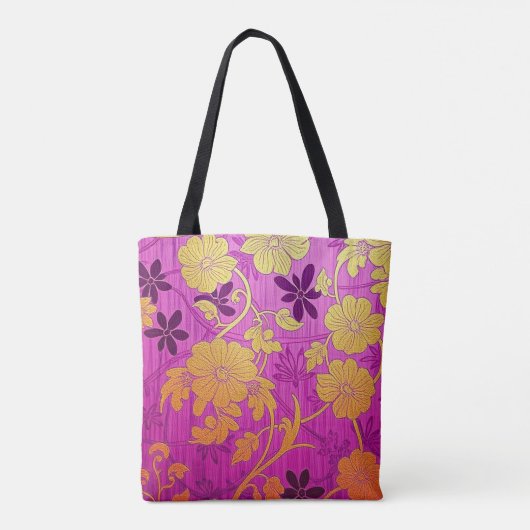 ORIENTAL Pink Golden Pattern - Tote Bag トートバッグ (裏面)
