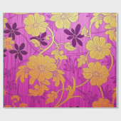 ORIENTAL Pink Golden Pattern - Wrapping Paper ラッピングペーパー (フラット)