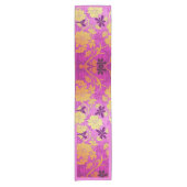 ORIENTAL Pink Golden - Tablecloth, Runner ショートテーブルランナー (正面)