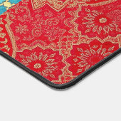 ORIENTAL Red Turquois Pattern - Deskmat, Mouse Pad デスクマット (コーナー)