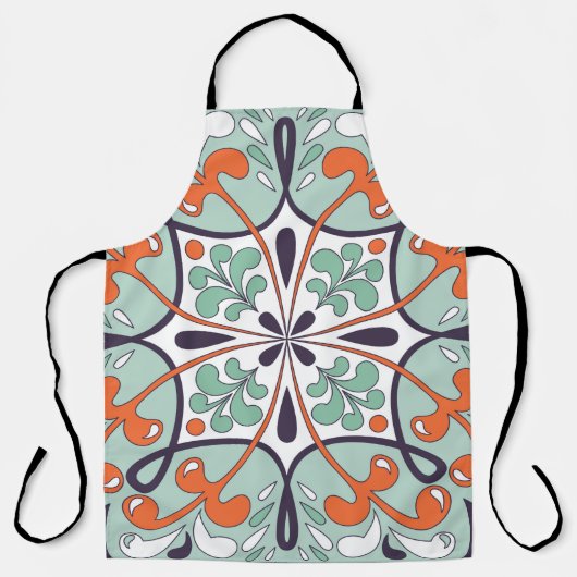 Oriental traditional floral ornament, Moroccan til エプロン (正面)