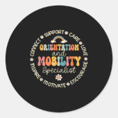 Orientation And Mobility Specialist Week Back To S ラウンドシール (正面)