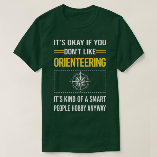 Orientering Orienter おもしろい Navigatiの頭が切れる参加者 Tシャツ (デザイン正面)