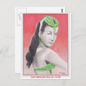 origが付いている郵便はがき。 芸術、Nejla Atesトルコのダンサー ポストカード (正面/裏面)