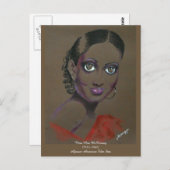 Origの芸術かFilmstar黒いニナMae McKinneyの郵便はがき ポストカード (正面/裏面)