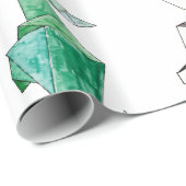 Origamiかわいい手描きの幾何学的なペーパー動物 ラッピングペーパー (ロールコーナー)