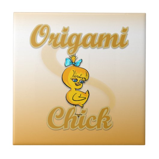 Origamiのひよこ タイル (正面)