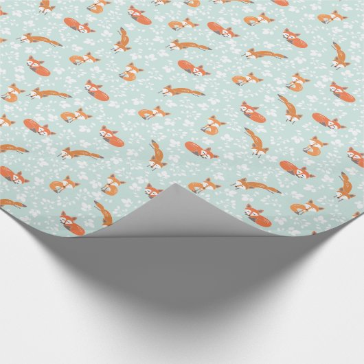 Origamiのプリントによるずるい花柄 ラッピングペーパー (角)