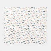 Origamiのプリントによるトンボ フリースブランケット (正面(横))