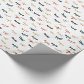 Origamiのプリントによるトンボ ラッピングペーパー (角)