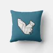 Origamiのリスの枕 クッション (裏面)