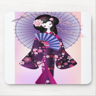 Origamiの人形2のマウスパッド マウスパッド
