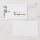 Origamiの天才 名刺 (正面/裏面)