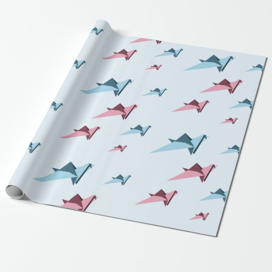 Origamiの日本のなマスターの紙クレーン ラッピングペーパー (アンロールド)