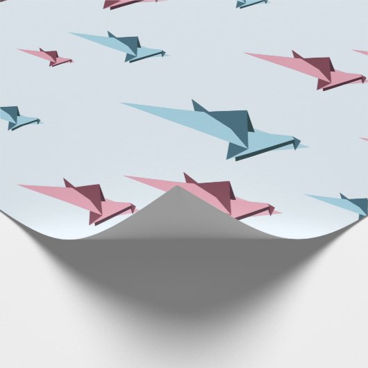 Origamiの日本のなマスターの紙クレーン ラッピングペーパー (角)