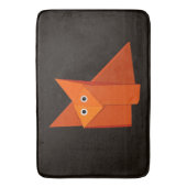 Origamiの暗くかわいいキツネ バスマット (正面縦)