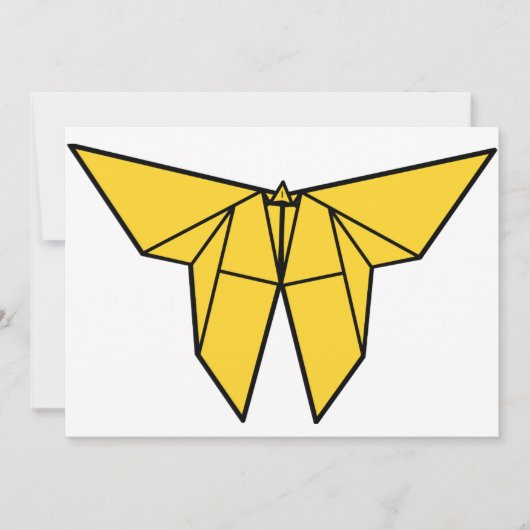 Origamiの蝶招待状 招待状 (正面)