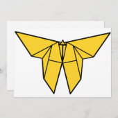 Origamiの蝶招待状 招待状 (正面/裏面)