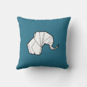 Origami象の枕 クッション (裏面)