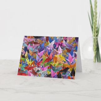 Origami 1,000のペーパークレーン写真 カード