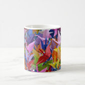 Origami 1,000のペーパークレーン写真 コーヒーマグカップ (中央)