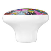 Origami 1,000のペーパークレーン写真 セラミックノブ (側面)