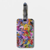 Origami 1,000のペーパークレーン写真 ラゲッジタグ (裏面縦)