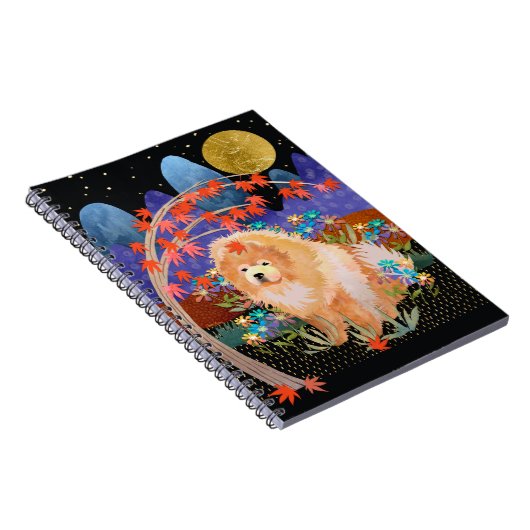 ORIGAMI AUTUMN CHOWスパイラルノート ノートブック (右側)