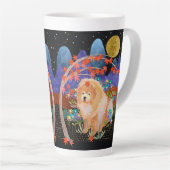 ORIGAMI AUTUMN CHOW MUG wraparoundデザイン カフェラテマグ (右アングル)