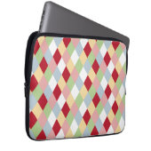 Origami Christmas - Harlequin Geometric ラップトップスリーブ (正面右)