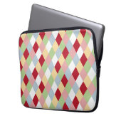 Origami Christmas - Harlequin Geometric ラップトップスリーブ (正面左)