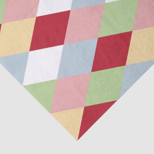 Origami Christmas - Harlequin Geometric 薄葉紙 (詳細)