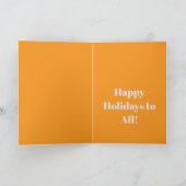 Origami Christmas Tree Folded Card シーズンカード (内部)