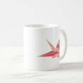 Origami Crane(Tsuru) Lavender コーヒーマグカップ (正面右)