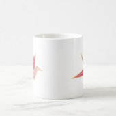 Origami Crane(Tsuru) Lavender コーヒーマグカップ (中央)