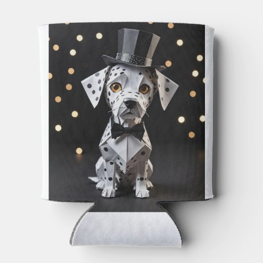 Origami Dapper dog 缶クーラー (裏面)