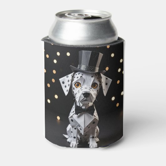 Origami Dapper dog 缶クーラー (缶裏面)
